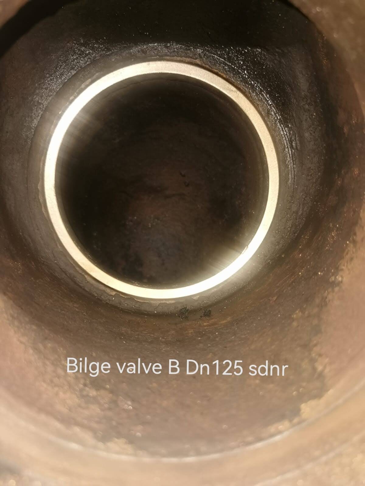 Close inspection of a marine valve body sealing surface